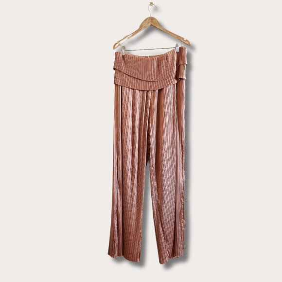 Andrea Iyamah LINEA TOFFEE PLEATED PANTS Size XL - Picture 10 of 13